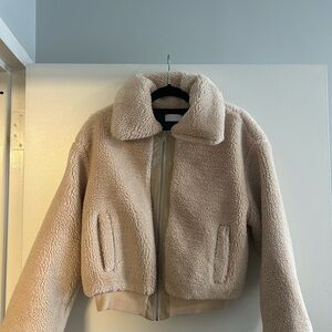Cozy Cream Sherpa Bomber Jacket